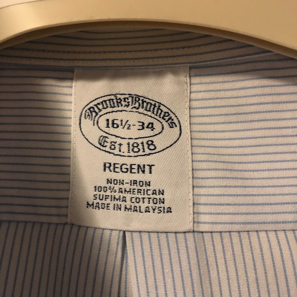 Brooks brothers Regent Men’s shirt - size 16.5 - Picture 3 of 7